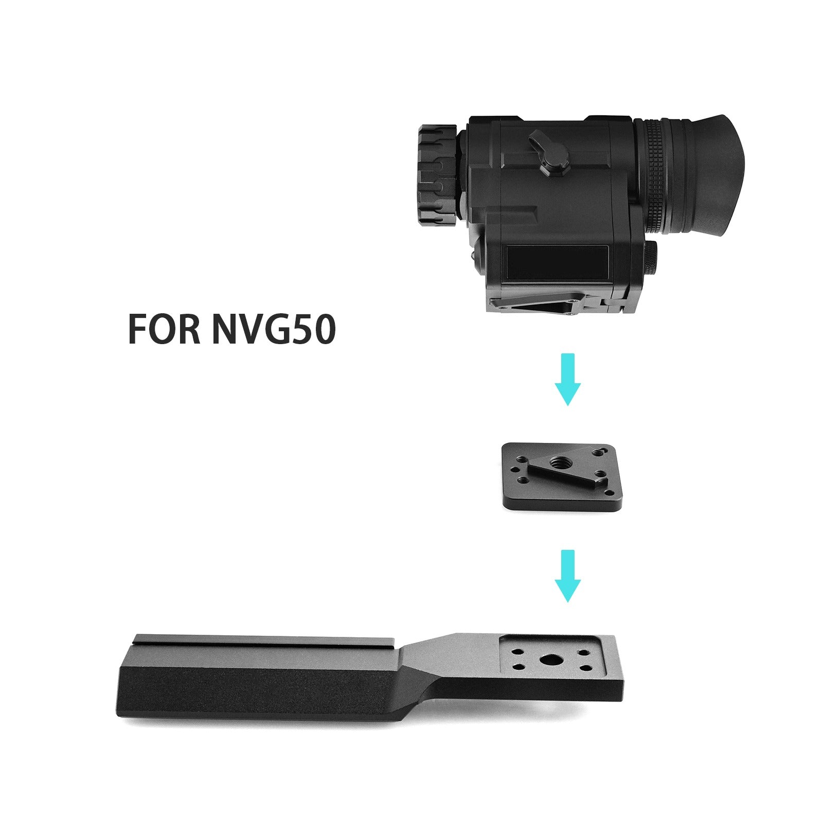 Staffa Adattatore Tattico Multiangolo Per Dispositivi Di Visione Notturna (NVG10, 30mm)
