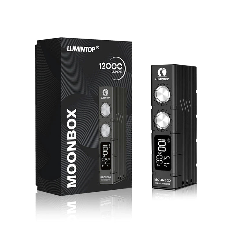 Lumintop MoonBox 12,000 Lumens QC3.0/PD3.0 PowerBank Flashlight with LCD